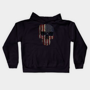 US FLAG SKULL Kids Hoodie